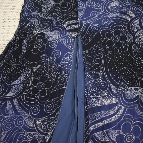 Vintage Tribal blue patterned skirt - Picture 3 of 8